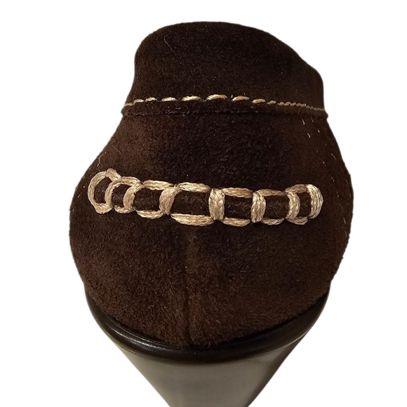 Naturalizer Brown Suede‎ Wedges with Moccasin Stitching Size 8.5 - Picture 7 of 8